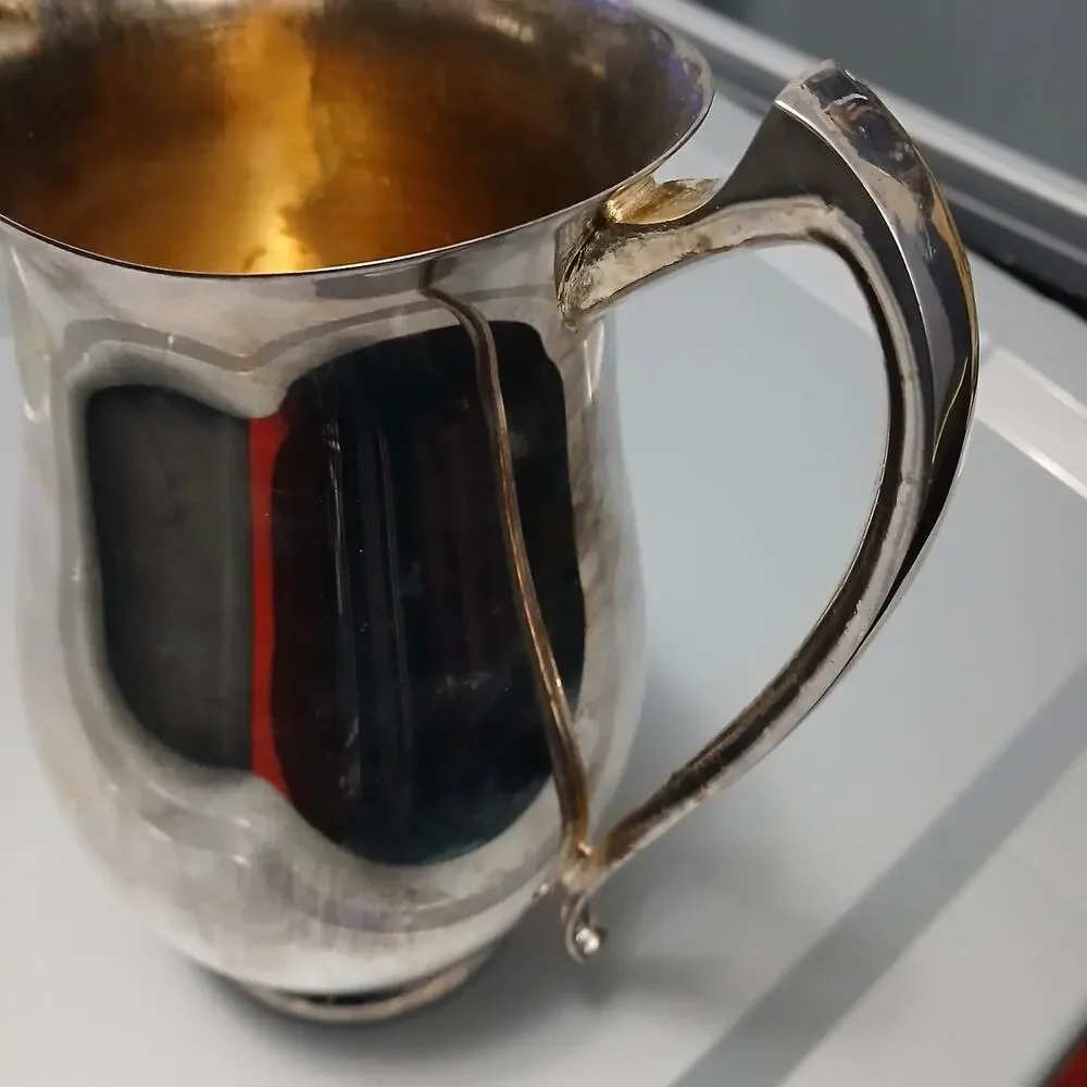 Reed & Barton Silverplate‎ Water Pitcher 3350 ? Vintage Ice Lip Jug